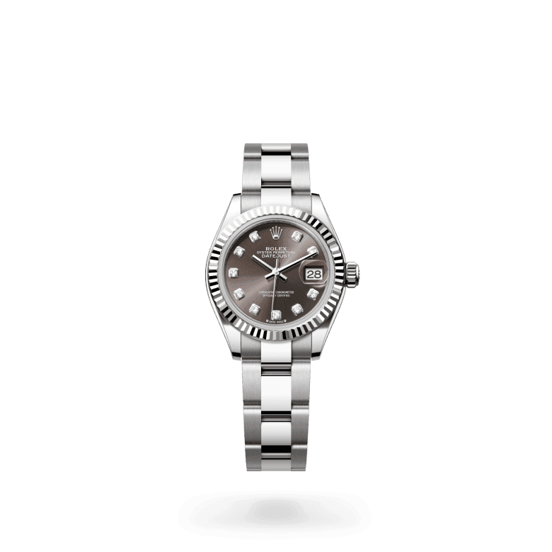 rolex Lady-Datejust in White Rolesor - combination of Oystersteel and white gold, M279174-0016 - Global Watch Company (GWC)