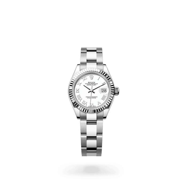 rolex Lady-Datejust in White Rolesor - combination of Oystersteel and white gold, M279174-0020 - Global Watch Company (GWC)