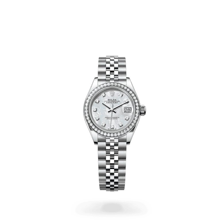 rolex Lady-Datejust in White Rolesor - combination of Oystersteel and white gold, M279384RBR-0011 - Global Watch Company (GWC)