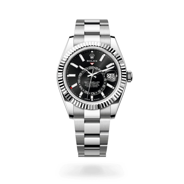 rolex Sky-Dweller in White Rolesor - combination of Oystersteel and white gold, M336934-0007 - Global Watch Company (GWC)