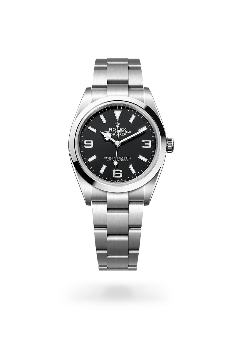 rolex explorer in platinum, m124270-0001 - global watch company