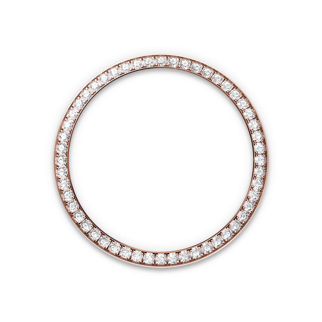 rolex datejust in everose rolesor - combination of oystersteel and everose gold, m126281rbr-0016 - global watch company