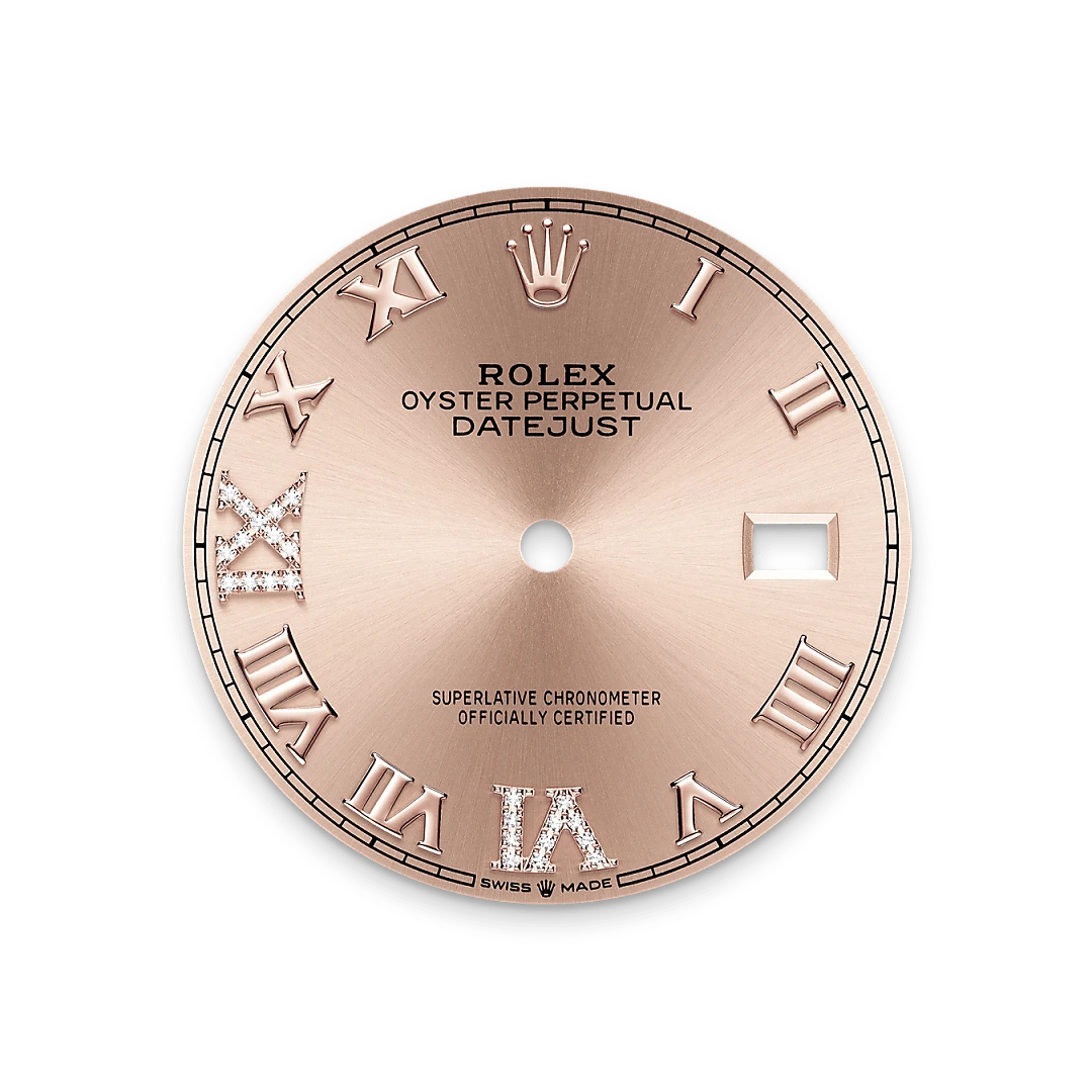 rolex datejust in everose rolesor - combination of oystersteel and everose gold, m126281rbr-0016 - global watch company