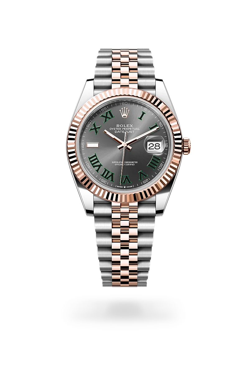 rolex datejust in everose rolesor - combination of oystersteel and everose gold, m126331-0016 - global watch company