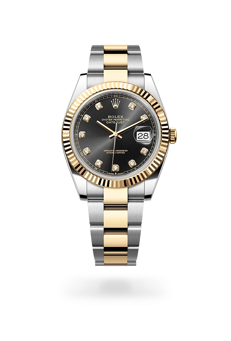 rolex datejust in yellow rolesor - combination of oystersteel and yellow gold, m126333-0005 - global watch company