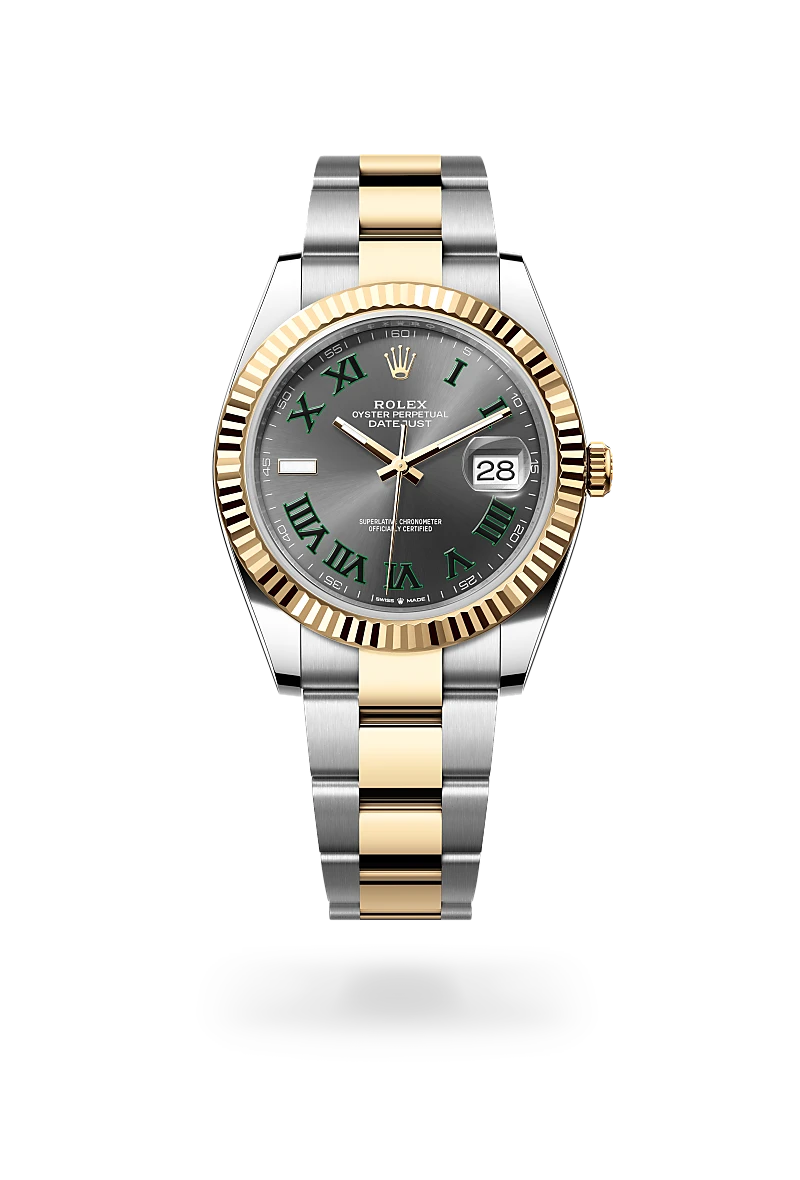 rolex datejust in yellow rolesor - combination of oystersteel and yellow gold, m126333-0019 - global watch company
