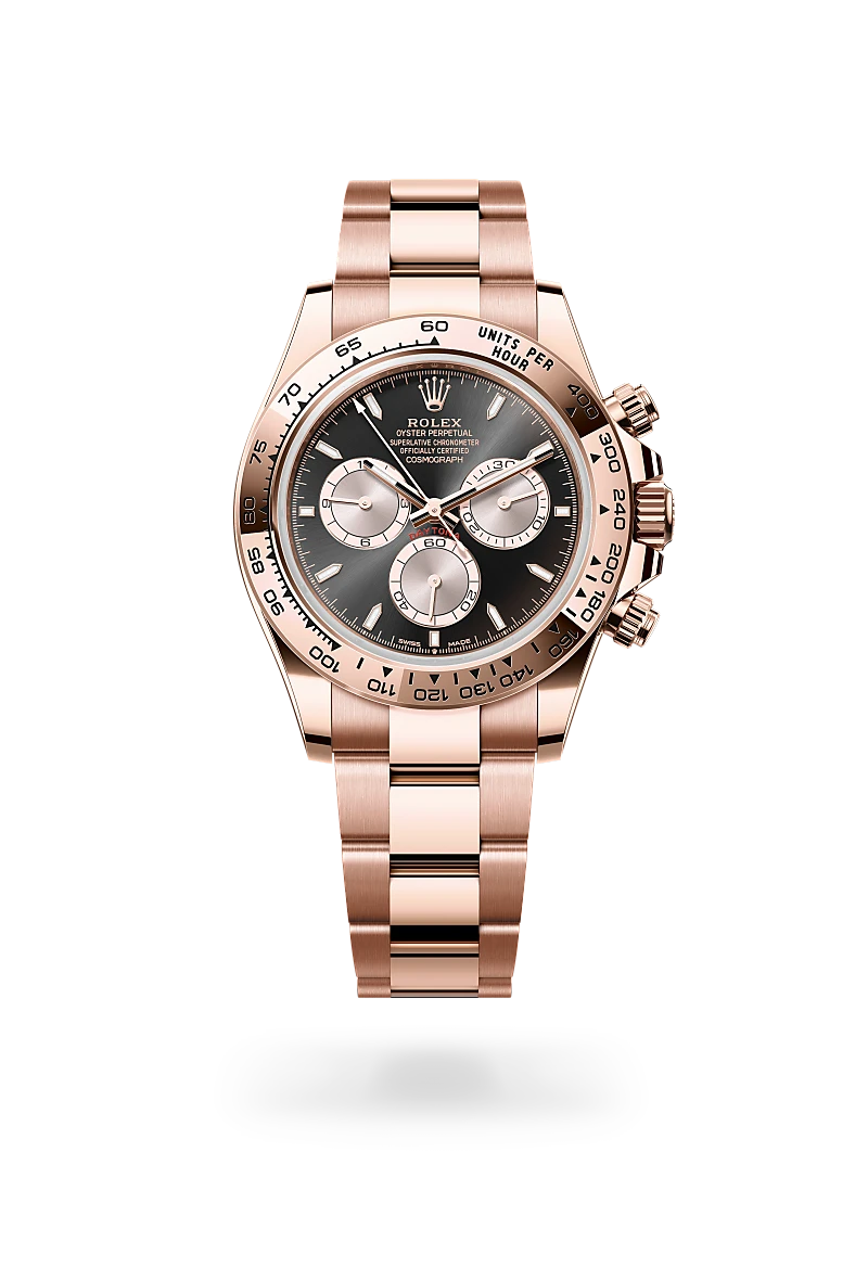 rolex cosmograph daytona in 18 ct everose gold, m126505-0001 - global watch company