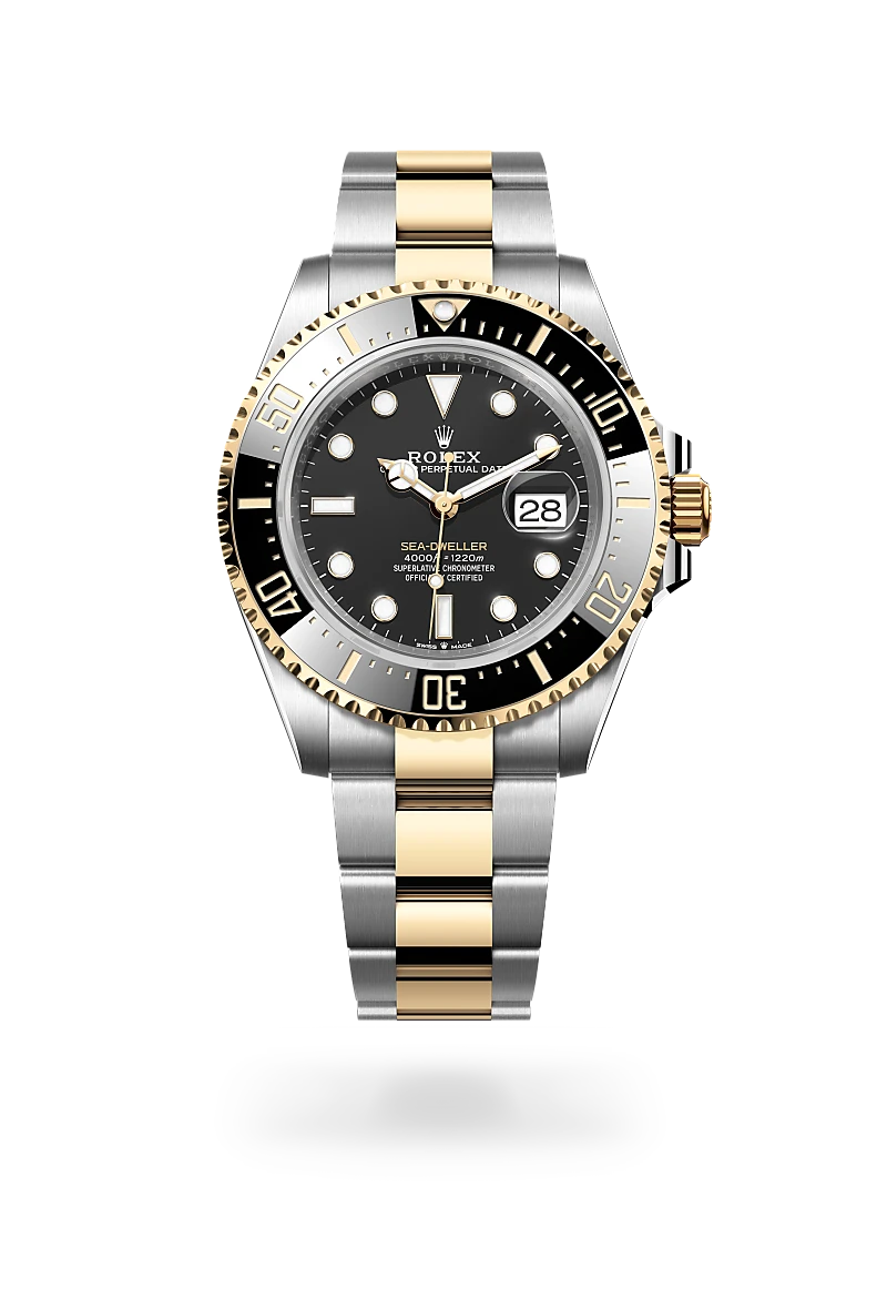 rolex sea-dweller in yellow rolesor - combination of oystersteel and yellow gold, m126603-0001 - global watch company