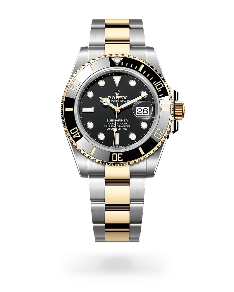 rolex submariner in yellow rolesor - combination of oystersteel and yellow gold, m126613ln-0002 - global watch company