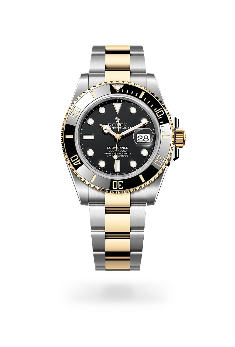 rolex submariner in yellow rolesor - combination of oystersteel and yellow gold, m126613ln-0002 - global watch company