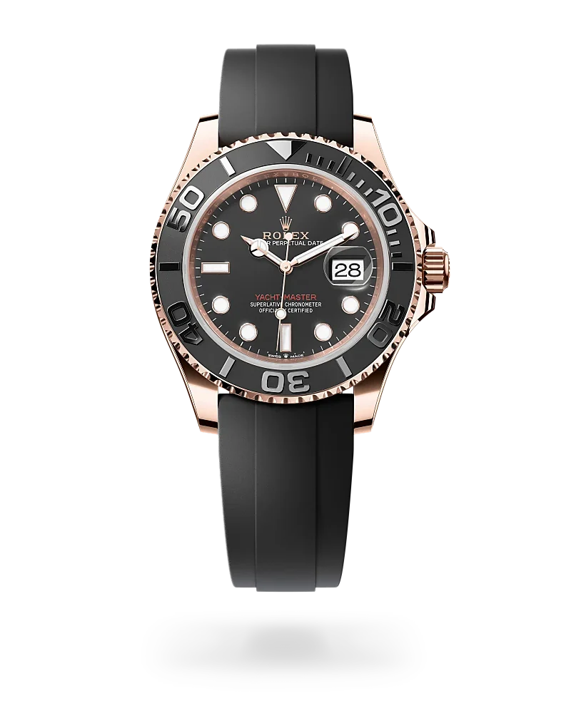 rolex yacht-master in 18 ct everose gold, m126655-0002 - global watch company