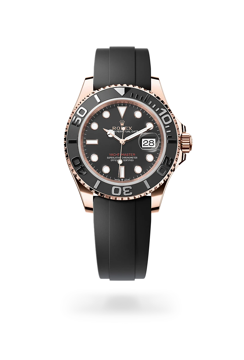 rolex yacht-master in 18 ct everose gold, m126655-0002 - global watch company