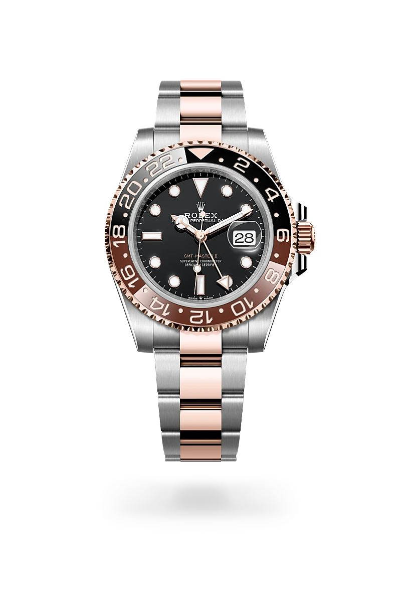 rolex gmt-master ii in everose rolesor - combination of oystersteel and everose gold, m126711chnr-0002 - global watch company