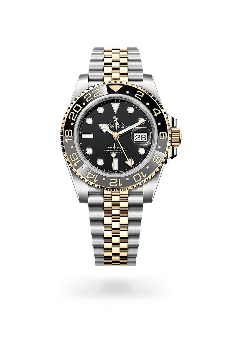 rolex gmt-master ii in yellow rolesor - combination of oystersteel and yellow gold, m126713grnr-0001 - global watch company