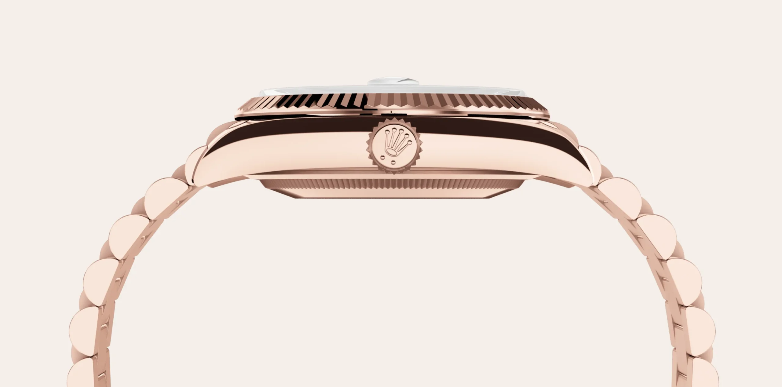 rolex day-date in 18 ct everose gold, m128235-0070 - global watch company