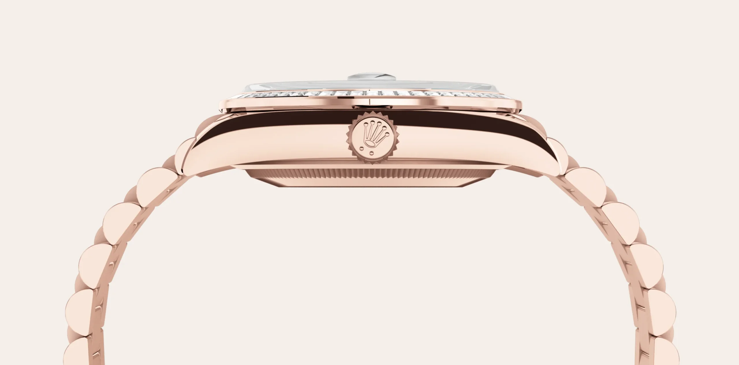rolex day-date in 18 ct everose gold, m128395tbr-0032 - global watch company