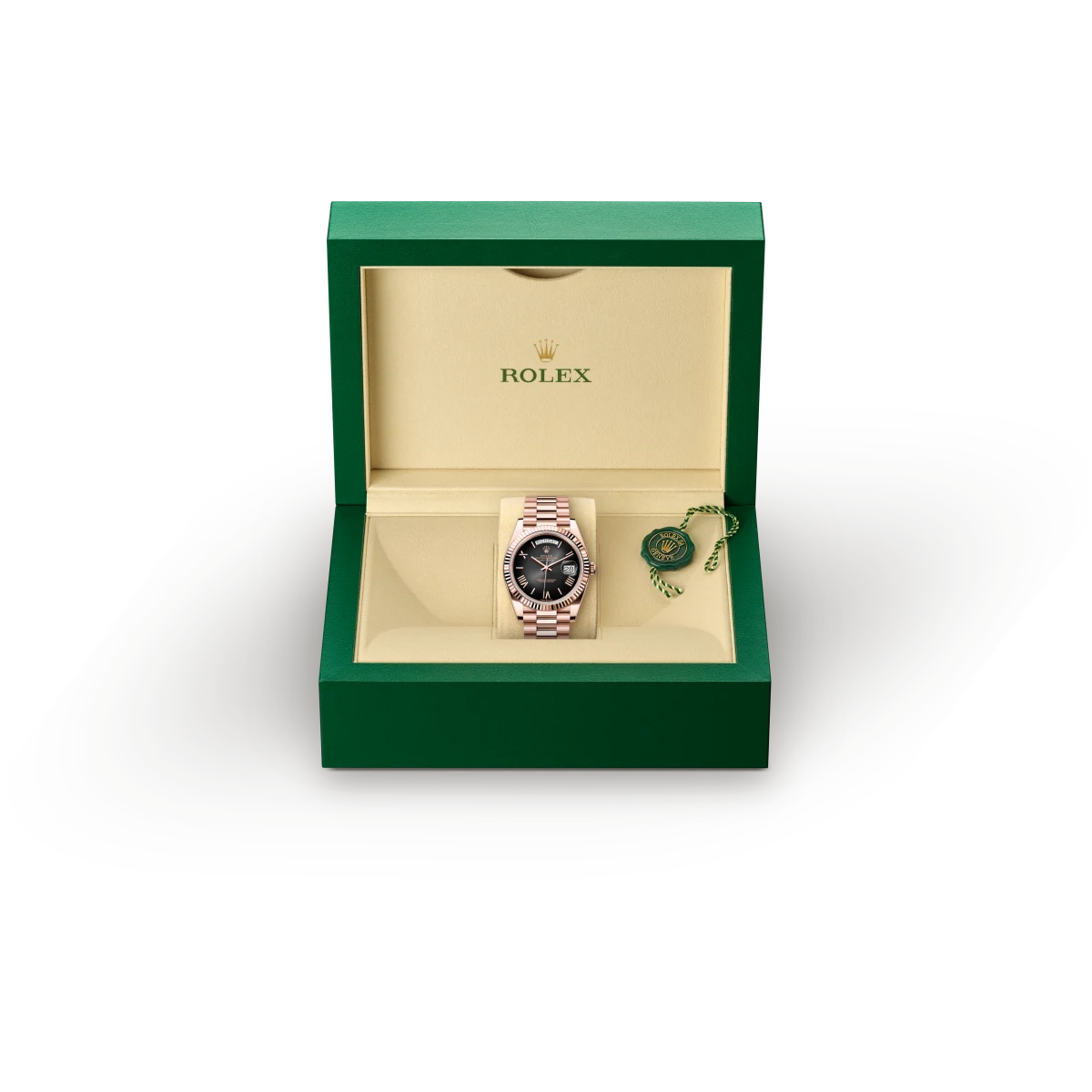 rolex day-date in 18 ct everose gold, m228235-0055 - global watch company