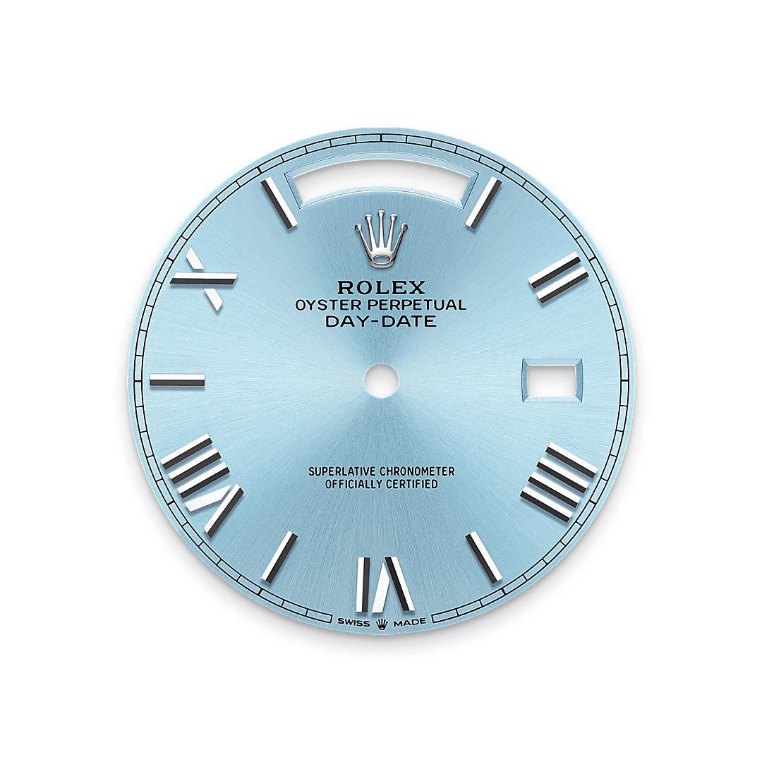 rolex day-date in platinum, m228236-0012 - global watch company