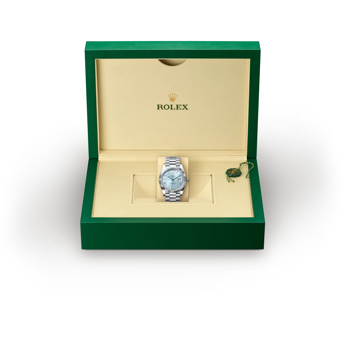rolex day-date in platinum, m228236-0012 - global watch company