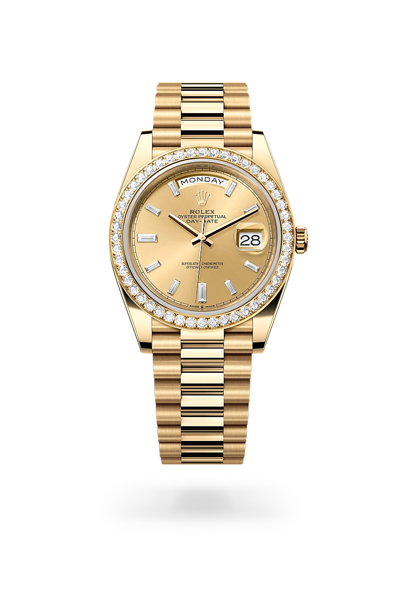 rolex day-date in 18 ct yellow gold, m228348rbr-0002 - global watch company