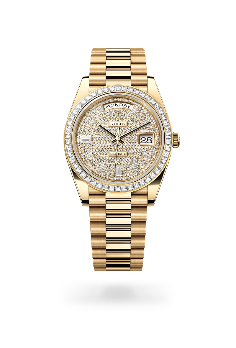 rolex day-date in 18 ct yellow gold, m228398tbr-0036 - global watch company