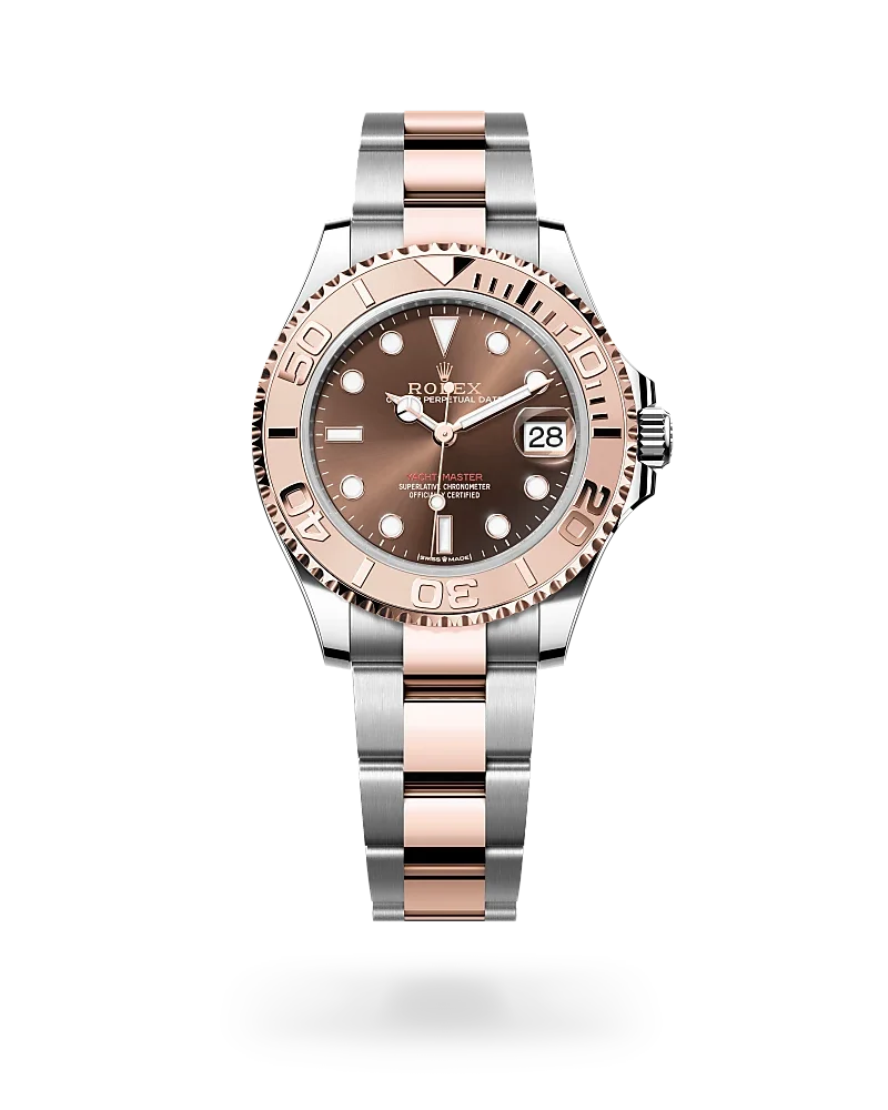 rolex yacht-master in everose rolesor - combination of oystersteel and everose gold, m268621-0003 - global watch company