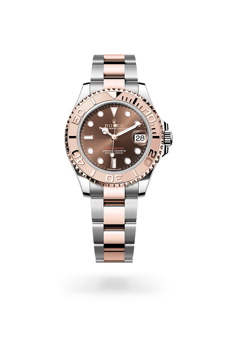 rolex yacht-master in everose rolesor - combination of oystersteel and everose gold, m268621-0003 - global watch company