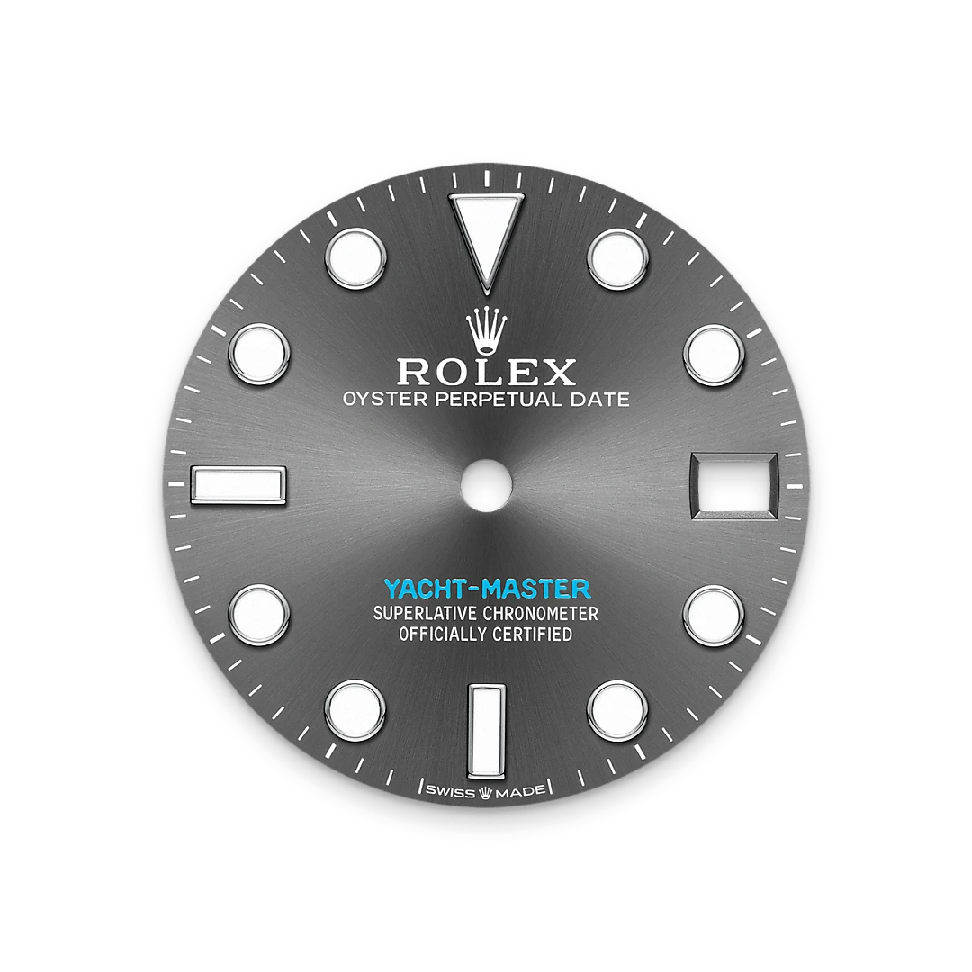 rolex yacht-master in rolesium - combination of oystersteel and platinum, m268622-0002 - global watch company