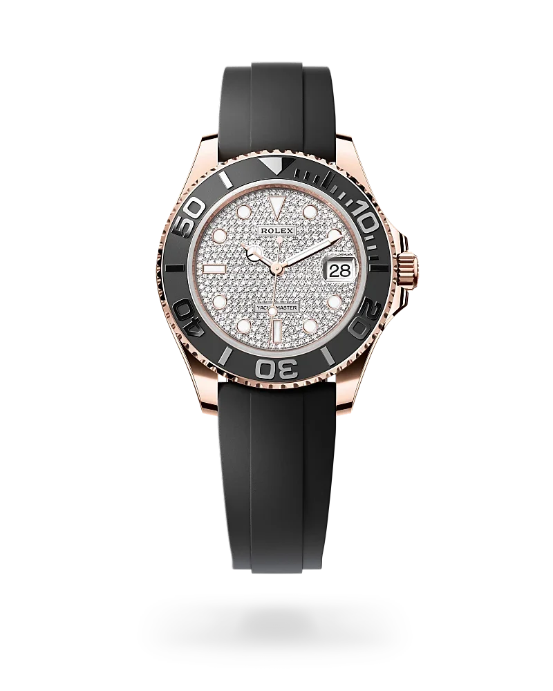rolex yacht-master in 18 ct everose gold, m268655-0019 - global watch company