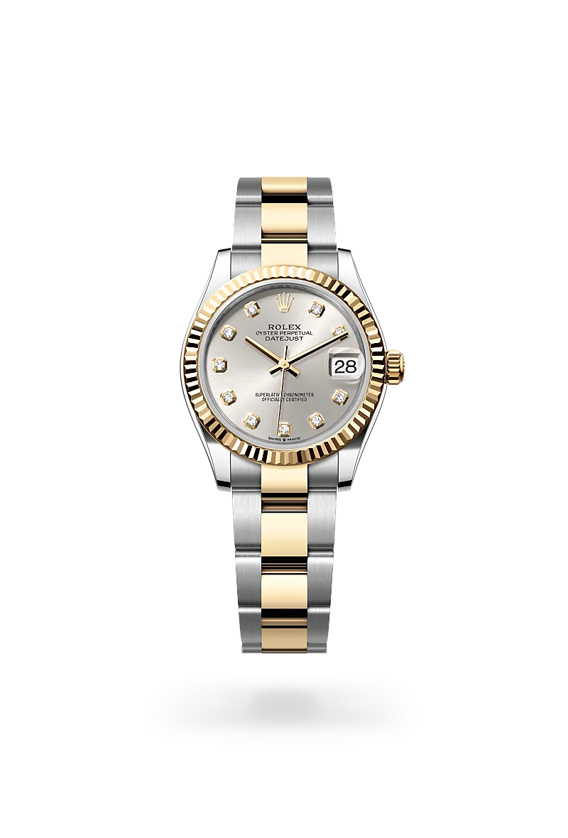 rolex datejust in yellow rolesor - combination of oystersteel and yellow gold, m278273-0019 - global watch company