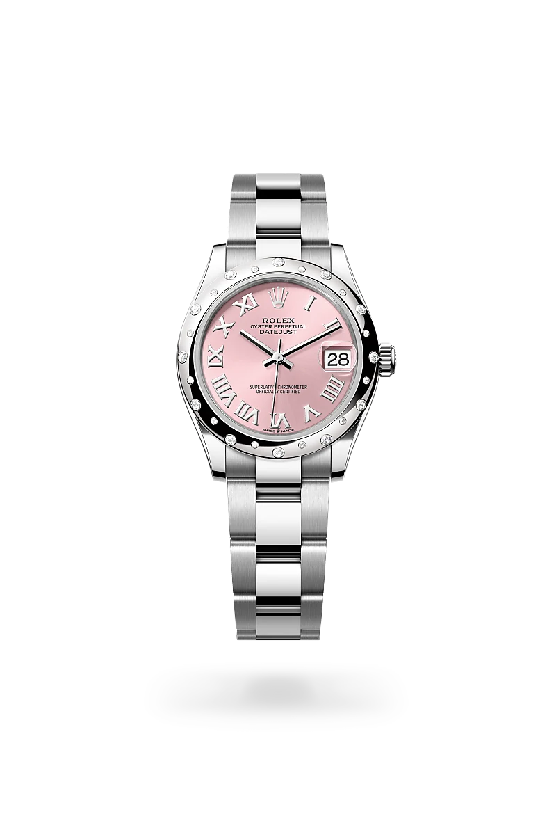 rolex datejust in white rolesor - combination of oystersteel and white gold, m278344rbr-0021 - global watch company