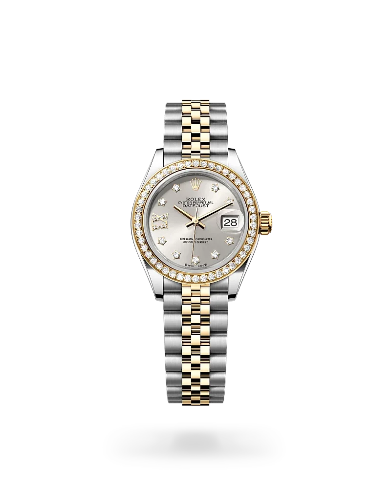 rolex lady-datejust in yellow rolesor - combination of oystersteel and yellow gold, m279383rbr-0003 - global watch company