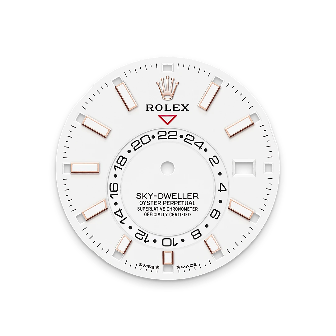 rolex sky-dweller in 18 ct everose gold, m336235-0003 - global watch company
