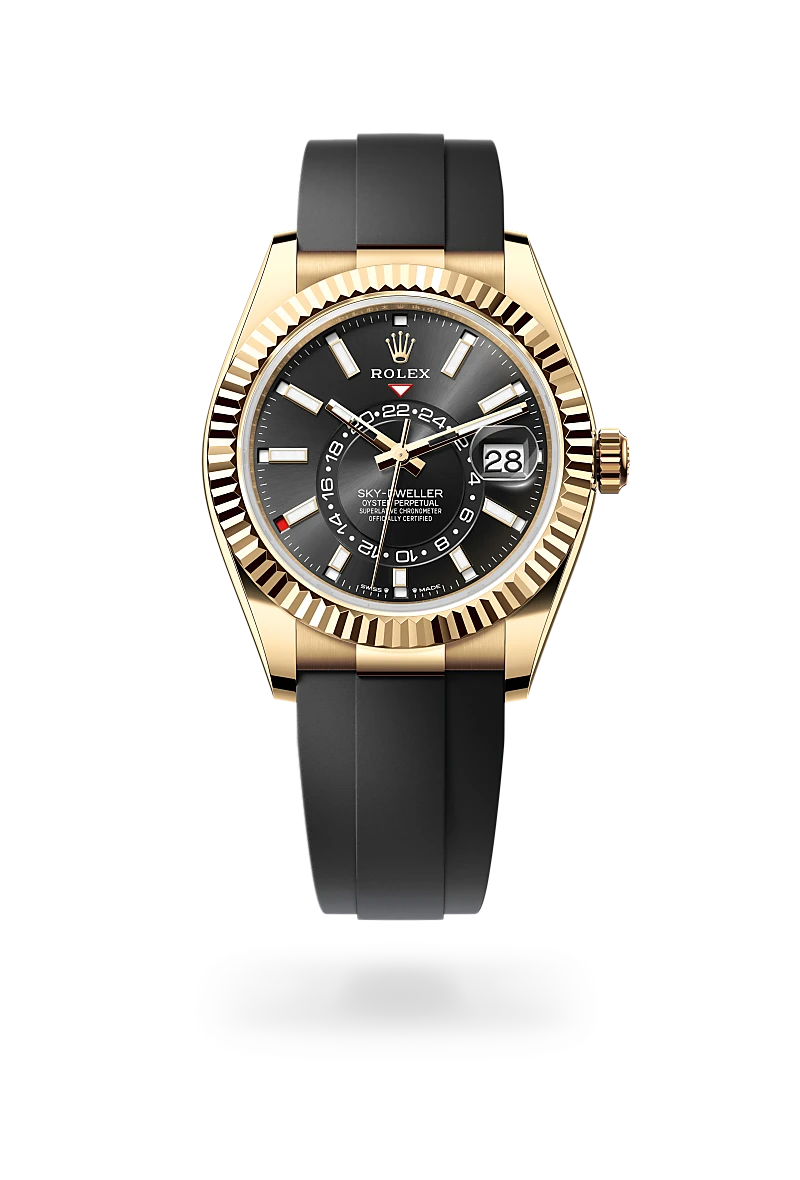 rolex sky-dweller in 18 ct yellow gold, m336238-0002 - global watch company