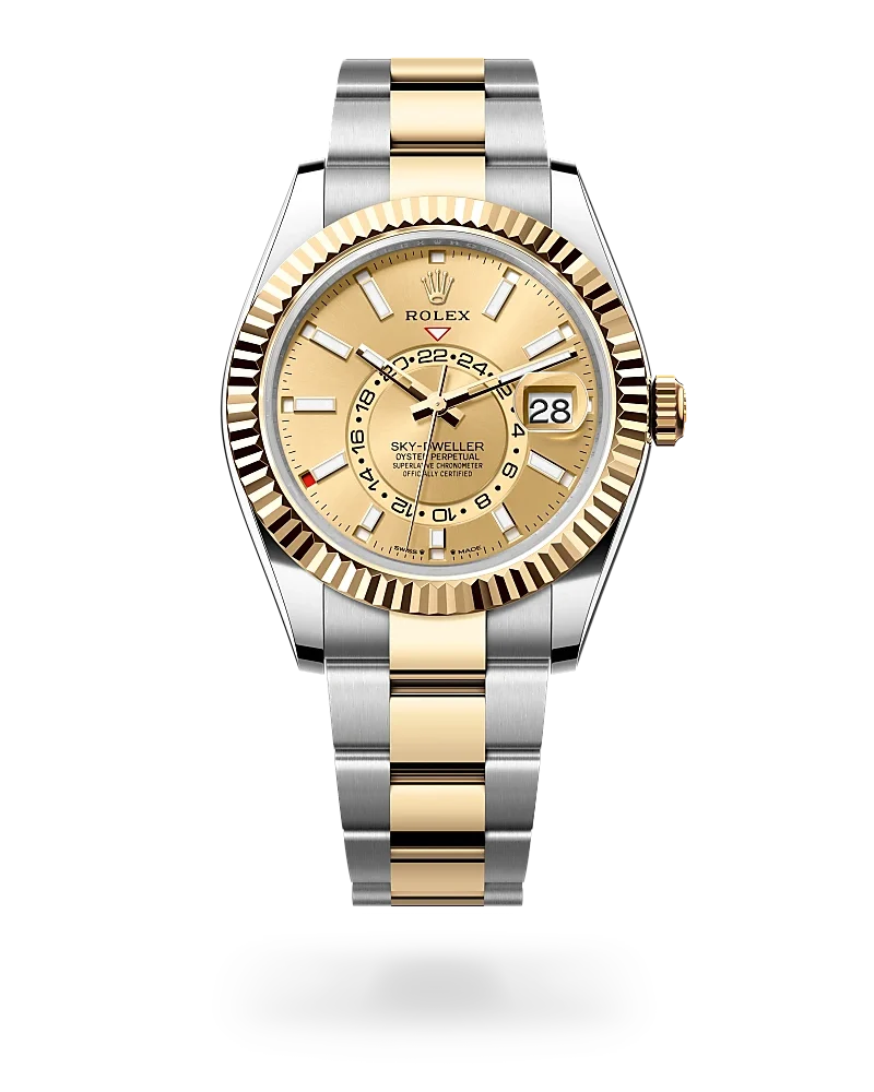 rolex sky-dweller in yellow rolesor - combination of oystersteel and yellow gold, m336933-0001 - global watch company