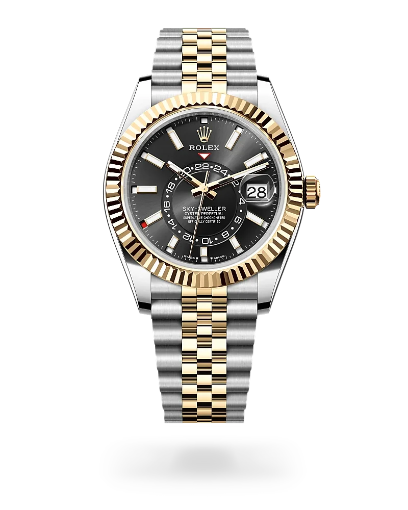 rolex sky-dweller in yellow rolesor - combination of oystersteel and yellow gold, m336933-0004 - global watch company