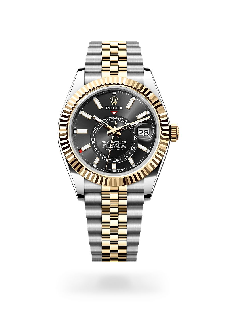 rolex sky-dweller in yellow rolesor - combination of oystersteel and yellow gold, m336933-0004 - global watch company