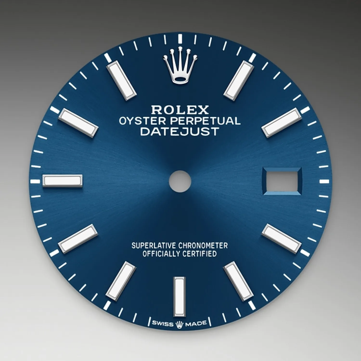 bright blue dial oystersteel m126200 0005