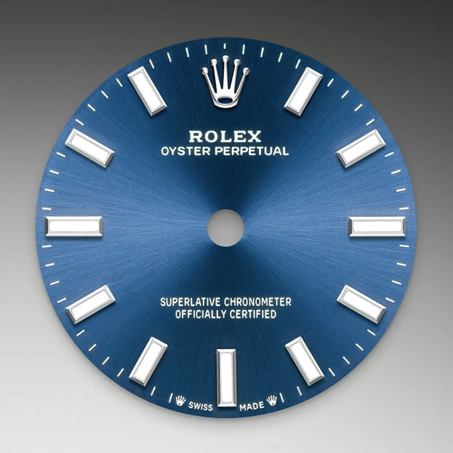 bright blue dial oystersteel m276200 0003
