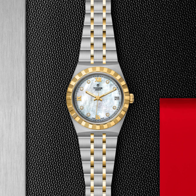 A women's watch with a M28403-0007 dial.