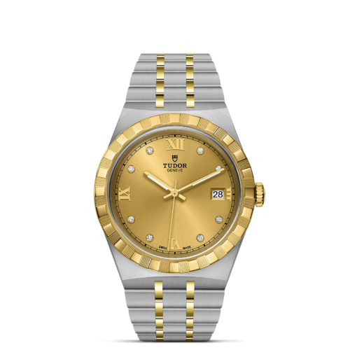 A M28503-0005 watch on a black background.