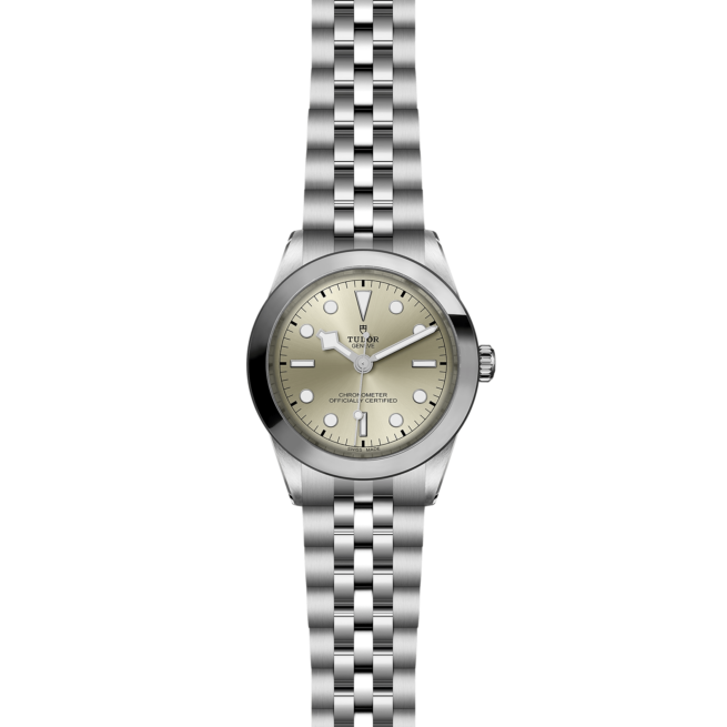 A M79660-0003 ladies watch on a black background.