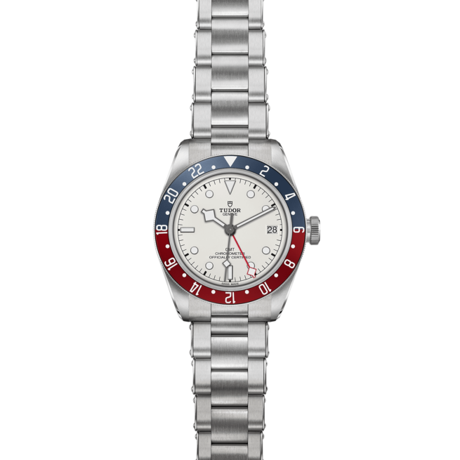 A M79830RB-0010 watch with red, white and blue dial.