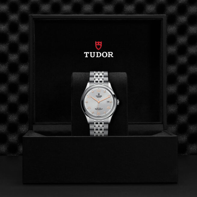 A M91550-0003 tudor watch in a gift box.