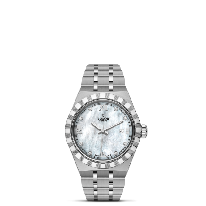 A M28300-0005 watch with a mother of pearl dial.