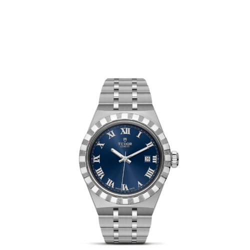 A M28300-0006 watch with blue roman numerals.