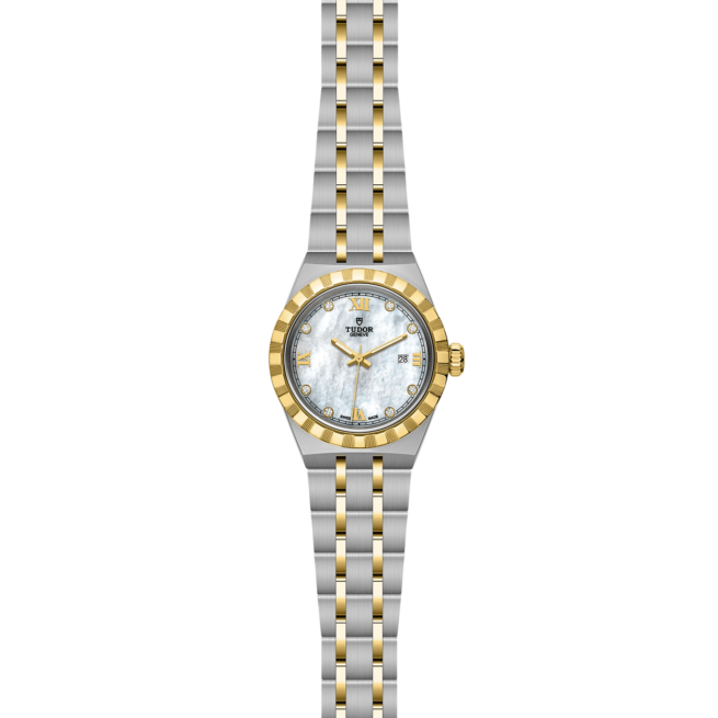 A ladies's watch with a M28303-0007 mother of pearl dial.