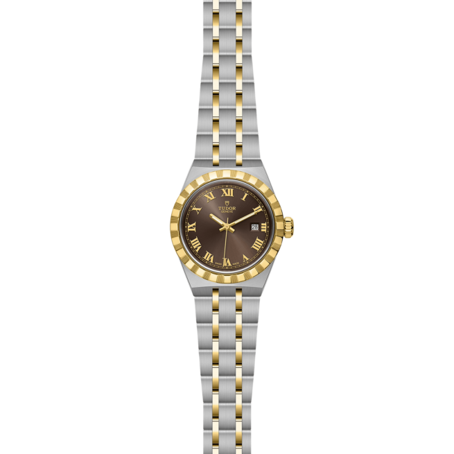 A women's watch with a M28303-0008 dial on a black background.