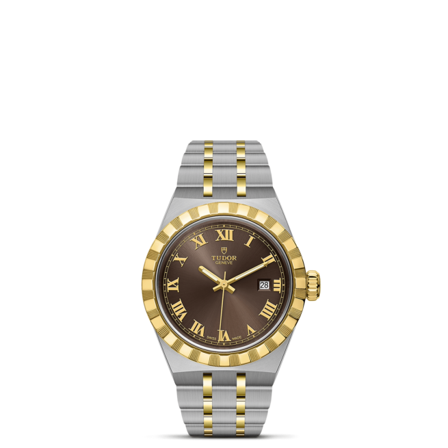 A M28303-0008 watch with roman numerals.