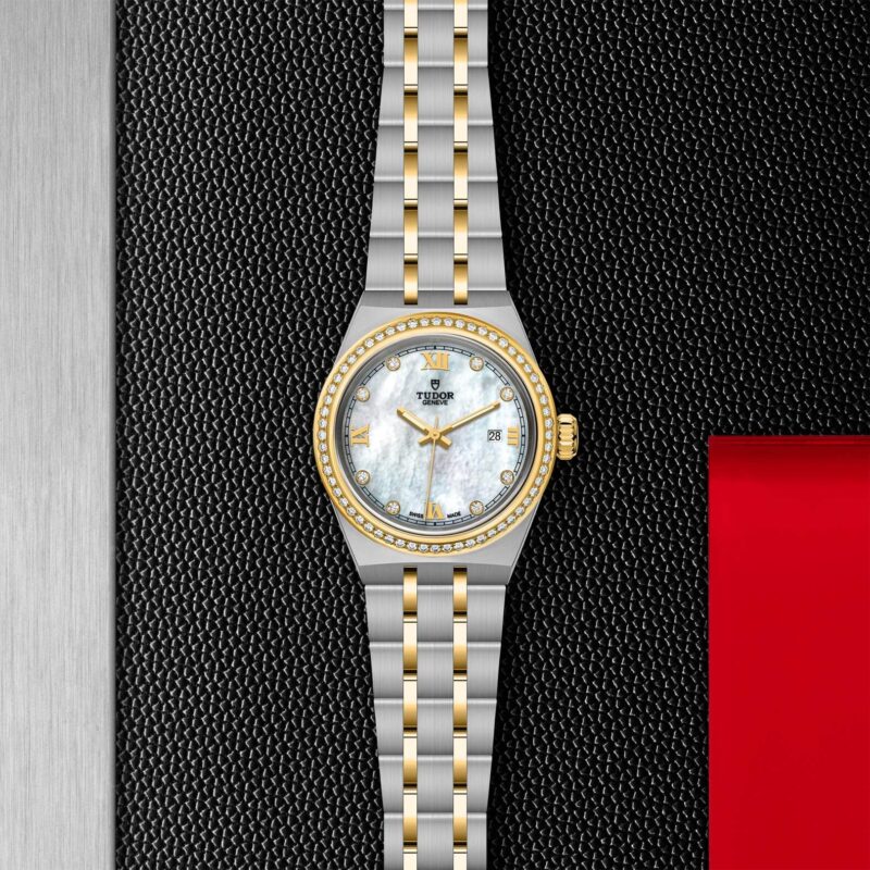 A women's M28323-0001 with a mother of pearl dial.